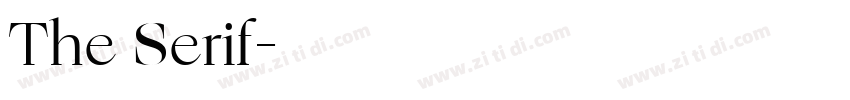 The Serif字体转换
